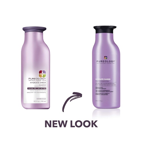  Pureology Hydrate Sheer Nourishing Shampoo | For Fine, Dry Color Treated Hair | Sulfate-Free | Silicone-Free| Vegan