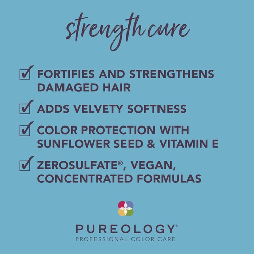  Pureology Strength Cure Strengthening Conditioner | For Damaged, Color Treated Hair | Sulfate-Free | Vegan