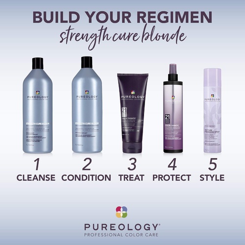  Pureology Strength Cure Best Blonde Purple Conditioner | Restore & Tone | Sulfate-Free | Vegan