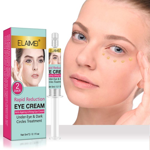  QILEBI 2Pack Rapid Reduction Eye Cream, Quick Repair Eye Cream, Eye Bags Treatment - Instant Results within 120 Seconds - Reduces Appearance of Dark Circles and Wrinkles and Fine Lines an