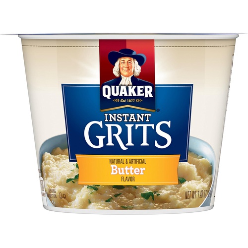  Quaker Instant Grits, Butter Flavor, Breakfast Cereal (Pack of 12)