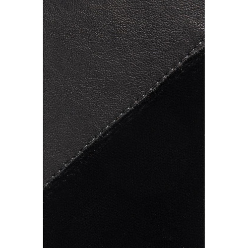  Raina Vixen Asymmetrical Velvet & Leather Belt_Black