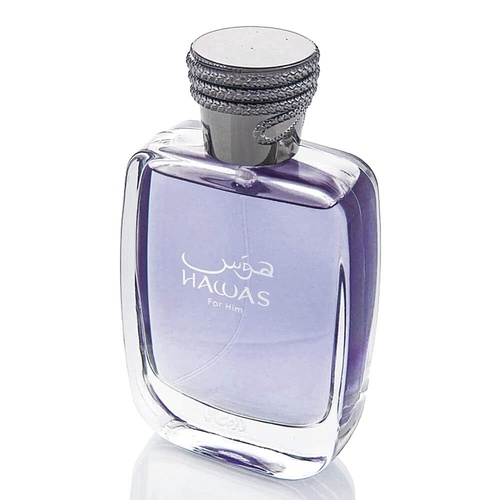  Hawas for Men EDP - Eau De Parfum 100ML (3.4 oz) | Long-Lasting Pour Homme Spray | Aquatic scent designed to embody masculine strength and vigor | Signature Bottle | by RASASI