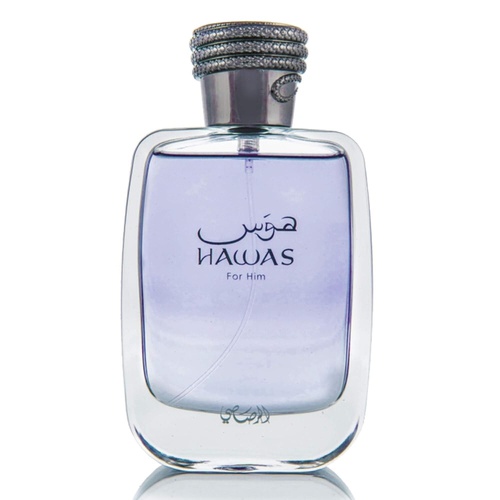  Hawas for Men EDP - Eau De Parfum 100ML (3.4 oz) | Long-Lasting Pour Homme Spray | Aquatic scent designed to embody masculine strength and vigor | Signature Bottle | by RASASI