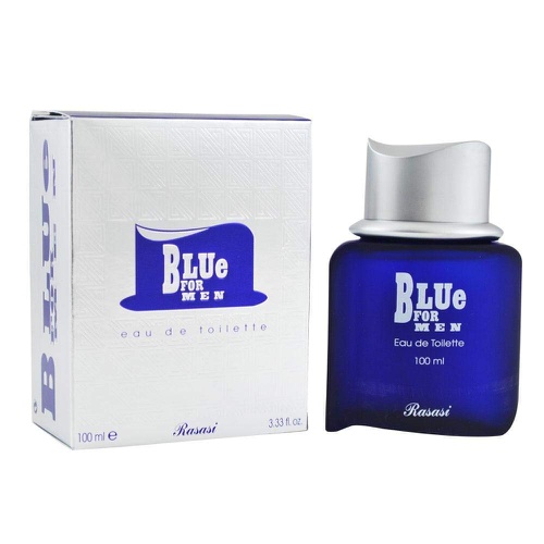  Blue for Men EDT - Eau De Toilette 100ML (3.4 oz) | Aquatic Pour Homme Spray | Unique Refreshing Mint and Citrus Notes with warm Woody notes | Attractive Bottle | by RASASI Perfume