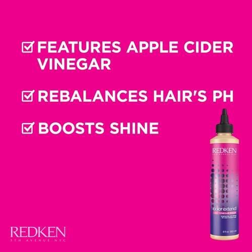  REDKEN Color Extend Vinegar Rinse | For Color-Treated Hair | Hair Treatment Helps Enhance Brightness & Shine | With Apple Cider Vinegar