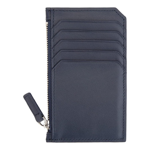  ROYCE New York Leather Zippered Credit Card Case