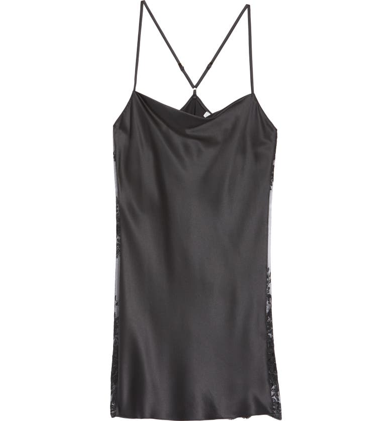  Rya Collection Darling Lace Trim Chemise_BLACK