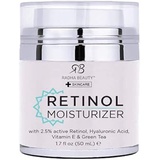 Radha Beauty Retinol Moisturizer Miracle Cream for Face - with Retinol, Hyaluronic Acid, Vitamin E and Green Tea. Best Night and Day Moisturizing Cream 1.7 fl oz.