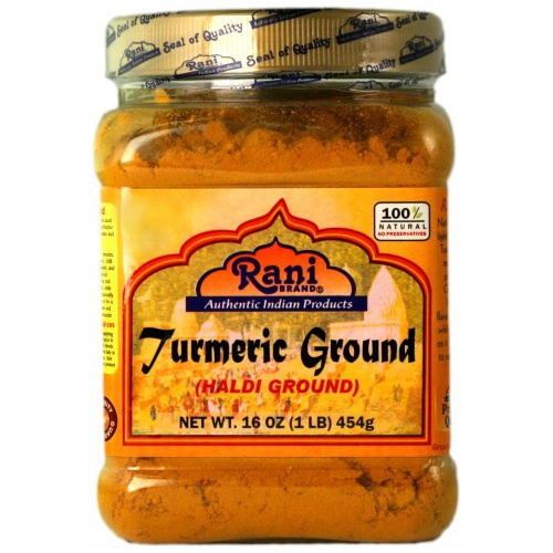  Rani Brand Authentic Indian Products Rani Turmeric (Haldi) Root Powder Spice, (High Curcumin Content) 16oz (454g) 1lb ~ All Natural | 100% Pure, Salt Free | Vegan | Gluten Friendly Ingredients | NON-GMO | Indian Origi