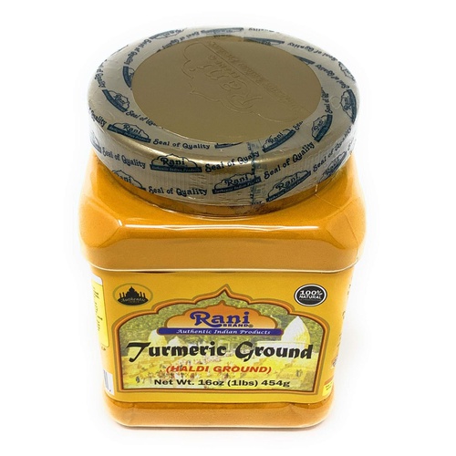  Rani Brand Authentic Indian Products Rani Turmeric (Haldi) Root Powder Spice, (High Curcumin Content) 16oz (454g) 1lb ~ All Natural | 100% Pure, Salt Free | Vegan | Gluten Friendly Ingredients | NON-GMO | Indian Origi