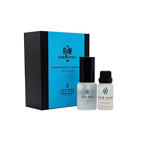  RawChemistry Pheromone Perfume Gift Set, for Her [Attract Men] - Elegance, Extra Strength Human Pheromone Formula 1 Fl. Oz