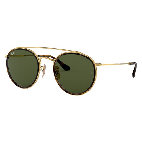 레이벤 Ray-Ban 51mm Aviator Sunglasses_GOLD/ GREEN