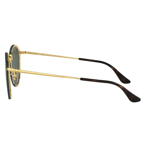 레이벤 Ray-Ban Blaze 59mm Round Sunglasses_GOLD/ GREEN