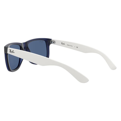 레이벤 Ray-Ban Justin 51mm Flat Top Sunglasses_RUBBER TRANSPARENT BLU/DRK BLU