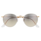 Ray-Ban Crystal Phantos 50mm Gradient Round Sunglasses_GREY ON GOLD / CLEAR GRAD GREY