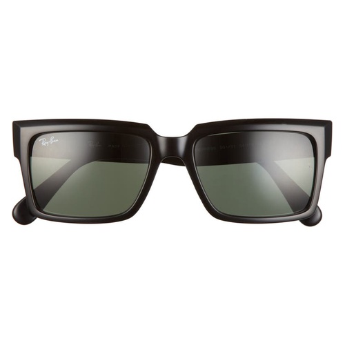 레이벤 Ray-Ban Inverness 54mm Gradient Pillow Sunglasses_BLACK / GREEN