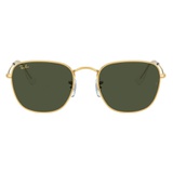 Ray-Ban 51mm Square Sunglasses_GOLD/ GREEN SOLID