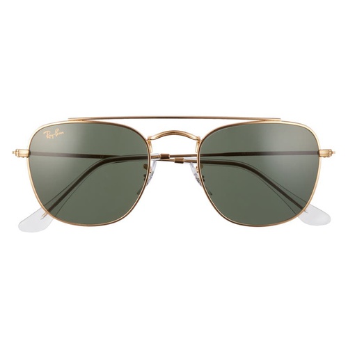레이벤 Ray-Ban 51mm Square Sunglasses_LEGEND GOLD/ GREEN