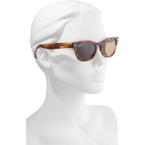 레이벤 Ray-Ban 54mm Polarized Sunglasses_STRIPED HAVANA/ POLAR BROWN