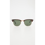 Ray-Ban RB3016 Classic Clubmaster Rimless Sunglasses