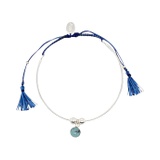Rebel Nell Bianca Charm Bracelet with Cord and Tassel