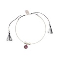 Rebel Nell Bianca Charm Bracelet with Cord and Tassel