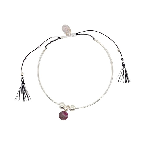  Rebel Nell Bianca Charm Bracelet with Cord and Tassel