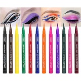 12 Colors Matte Liquid Eyeliner Set, Waterproof Superstay Long Lasting Matte Eye Liner Pencil by Rechoo (12 Rainbow Colors)