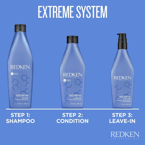  Redken Extreme Anti-Snap Anti-Breakage Leave-In Treatment | for Distressed Hair | Fortifies Hair & Helps Reduce Breakage | Infused with Proteins