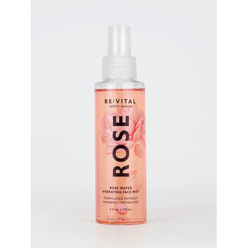  re:vital ROSE, Rose Water Hydrating Face Mist - 4 oz 118 ml
