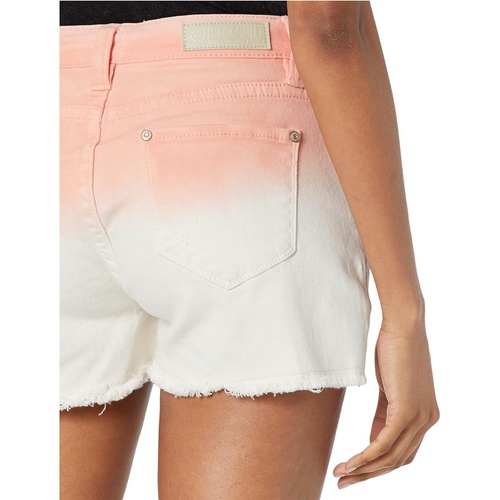  Rock and Roll Cowgirl Mid-Rise Ombre Denim Shorts in Peach Ombre 68M9782