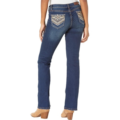  Rock and Roll Cowgirl Mid-Rise Jeans in Dark Vintage W1-8212