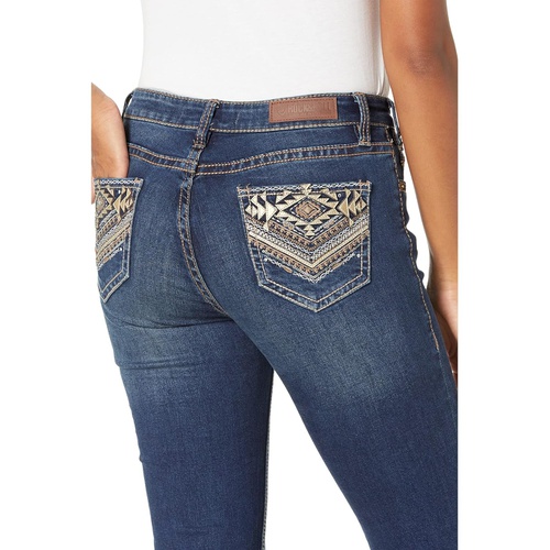  Rock and Roll Cowgirl Mid-Rise Jeans in Dark Vintage W1-8212