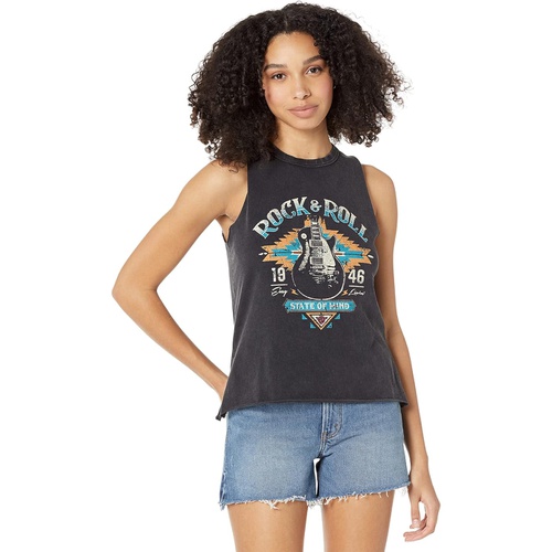  Rock and Roll Cowgirl Graphic Muscle Tank 49-3248
