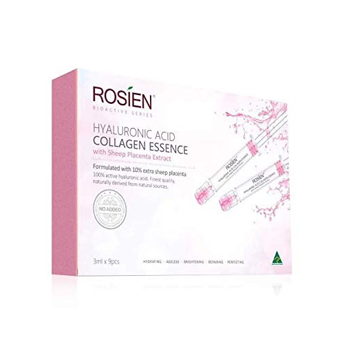  Rosien Hyaluronic Acid Micro Collagen Essence with Sheep Placenta Extract 9pcs x 3ml