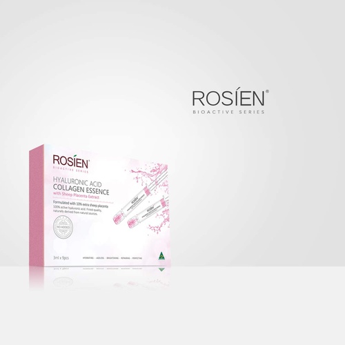  Rosien Hyaluronic Acid Micro Collagen Essence with Sheep Placenta Extract 9pcs x 3ml