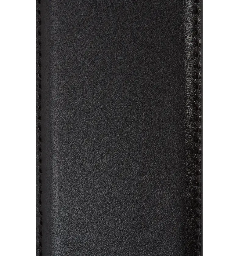 이브 생로랑 Saint Laurent Cabochon Patent Calfskin Leather Belt_NERO