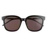 Saint Laurent 54mm Sunglasses_BLACK/ BLACK