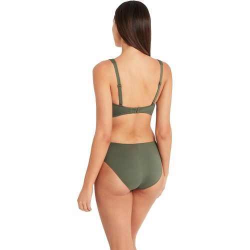  SEA LEVEL SWIM Essentials Cross Front Multifit Bra Top Bikini Top Swimsuit