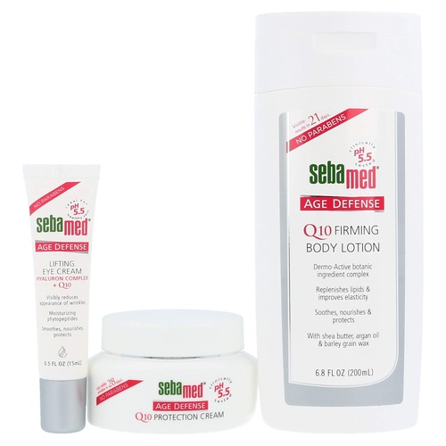  Sebamed Q10 Age Defense Complete Set - Protection Face Cream - Lifting Eye Cream and Firming Body Lotion
