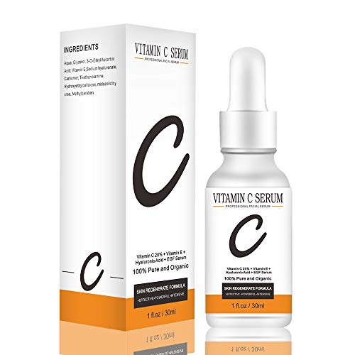  SEEWW Vitamin C Face Serum Vitamin E Hyaluronic Acid Essence for Moisturizing Firming Anti-aging