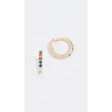 SHASHI Rainbow Katerina Pave Huggie Earrings