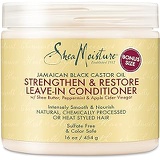 Shea Moisture Jamaican Black Castor Oil Strengthen/Grow and Restore Leave-in Conditioner, 16 Ounce