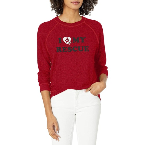 스케쳐스 SKECHERS Womens Bobs for Dogs and Cats Cozy Graphic Pullover Sweatshirt