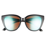 Smith Era 55mm ChromaPop Polarized Cat Eye Sunglasses_BLACK/ ChromaPop OPAL