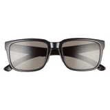 Smith Headliner 55mm Rectangle Sunglasses_BLACK/ GRAY