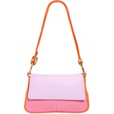 STAUD Tia Convertible Leather Shoulder Bag_NECTARINE/ FLAMINGO/ LAVENDER