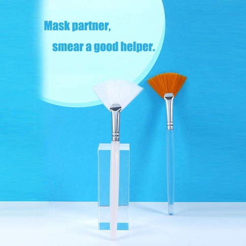  SUMAJU 4 Pcs Facial Brushes Fan Mask Brush,Soft Applicator Brushes Makeup Tools for Peel Mask Makeup