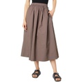 SUNDRY Woven Full Skirt with Side Slit